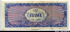 100 FRANCS Verso "France"