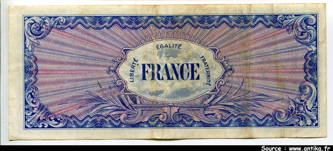 100 FRANCS Verso "France"