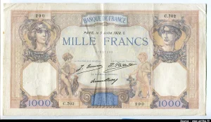 1000 FRANCS CERES & MERCURE - Type 1927