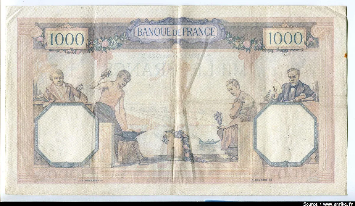 1000 FRANCS CERES & MERCURE - Type 1927