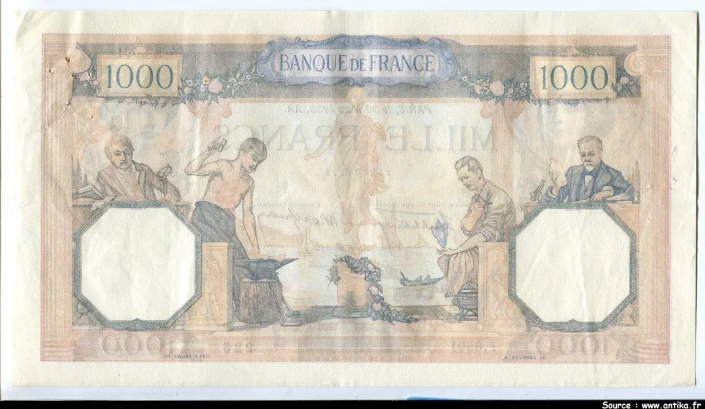 1000 FRANCS CERES & MERCURE - Type 1927 modifié