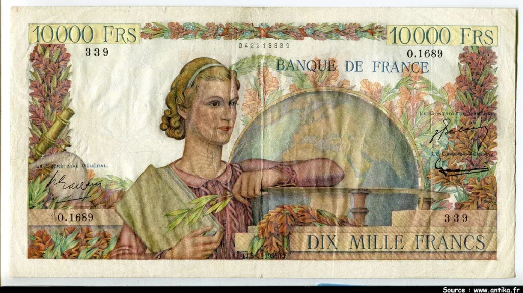 10 000 FRANCS GENIE Français- Type 1945