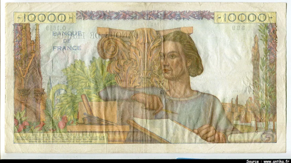 10 000 FRANCS GENIE Français- Type 1945