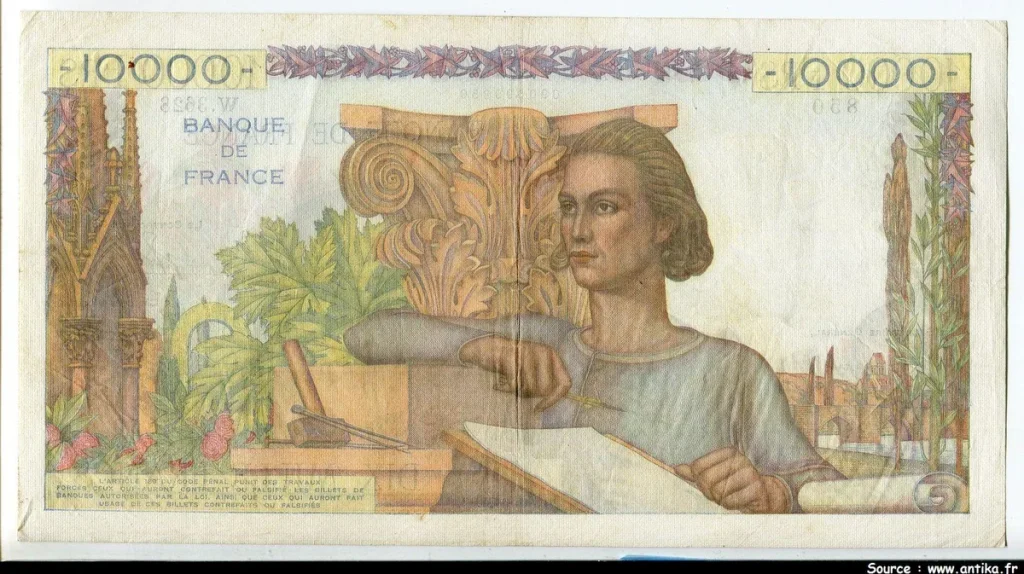 10 000 FRANCS GENIE Français- Type 1945