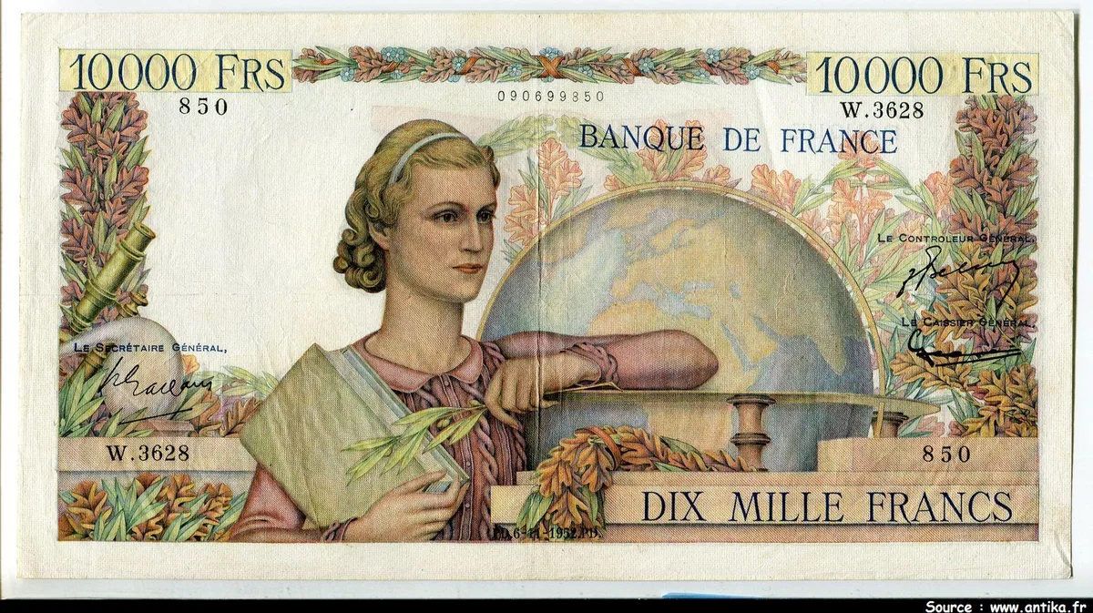 10 000 FRANCS GENIE Français- Type 1945