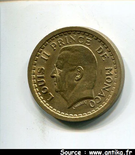 2 FRANCS LOUIS II 1922-1949