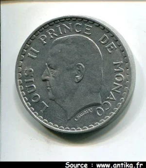 5 FRANCS LOUIS II 1922-1949