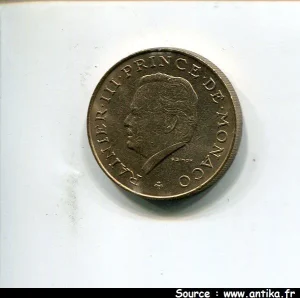 10 FRANCS RAINIER III 1949-2005