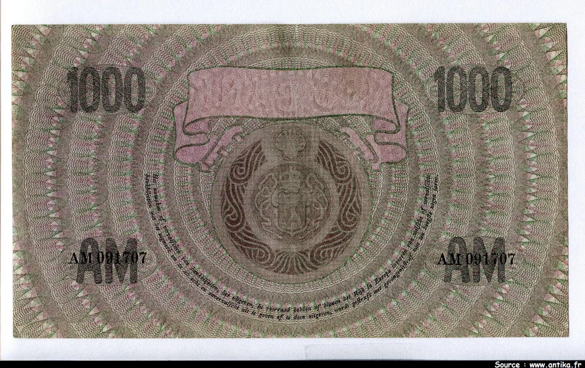 1000 Gulden Femme Assise RARETE Alph AM