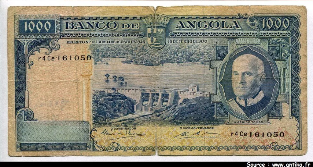 1000 Escudos Americo Tomas