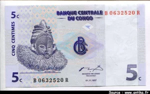 5 Centimes Statuette & Instrument de Musique * * * * *
