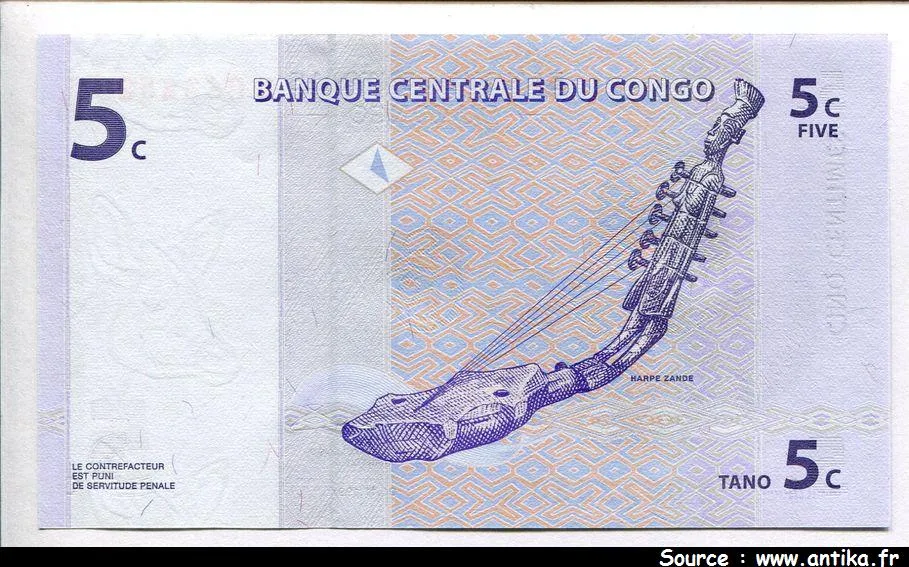 5 Centimes Statuette & Instrument de Musique * * * * *
