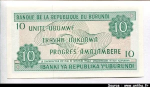 10 Frs Unité-Travail-Progrés * *