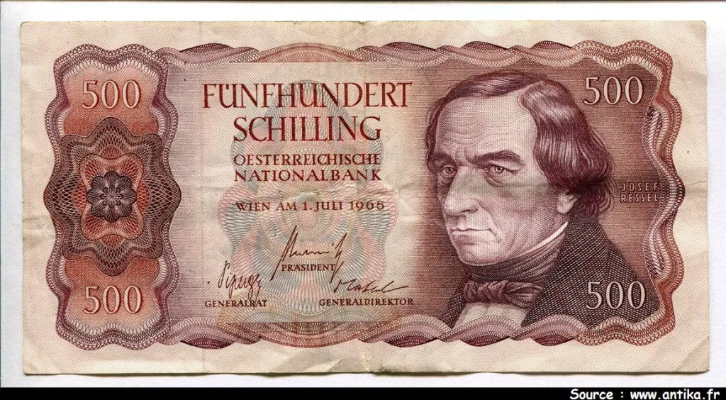 500 Schilling Josef Ressel * *