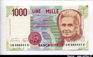 1000 Lire M.Montessori * * *