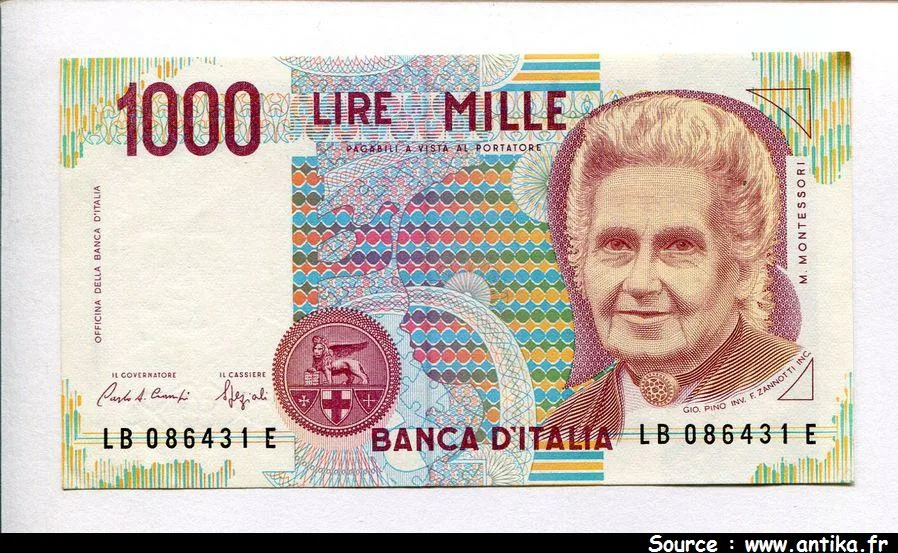 1000 Lire M.Montessori * * *