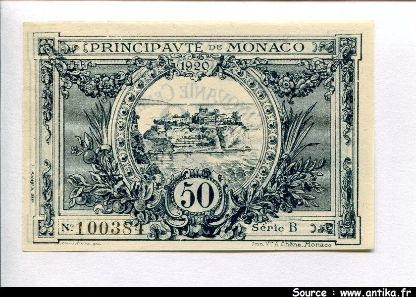 50 Centimes Bleu Série B N°100384