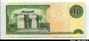 10 Pesos de Oro Matias Ramon Mella