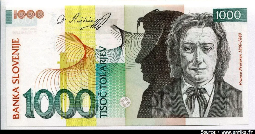 1000 Tolarjev France Preseren