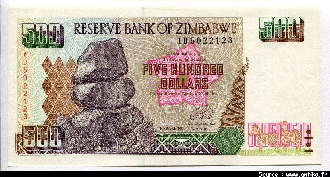 500 Dollars Roche de Chiremba * *