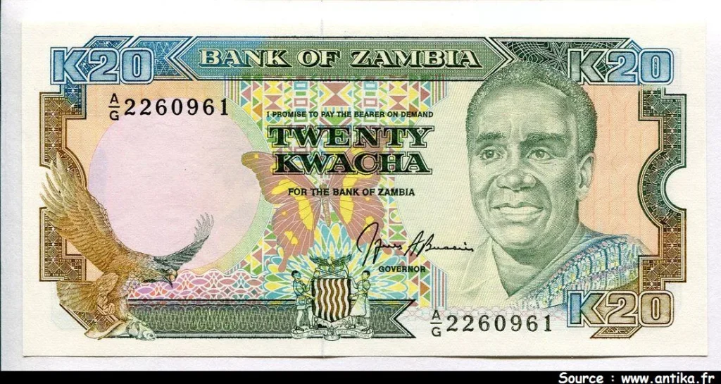 20 Kwacha Président K.Kaunda & Aigle
