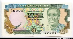 20 Kwacha Président K.Kaunda & Aigle
