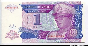 1 Nouveau Zaire Mobutu