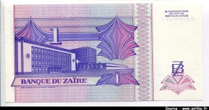 1 Nouveau Zaire Mobutu
