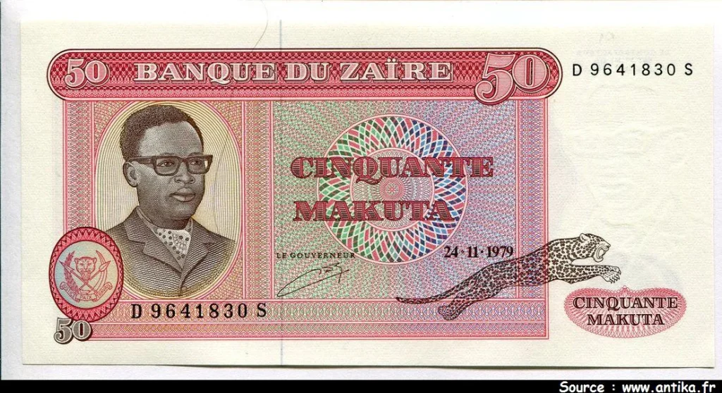 50 Makuta Mobutu & Léopard * *