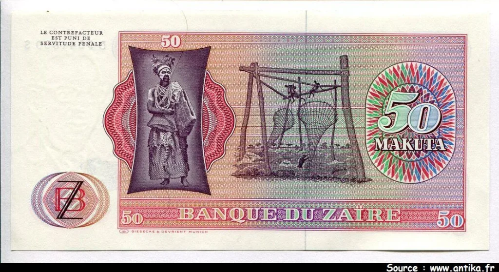 50 Makuta Mobutu & Léopard * *