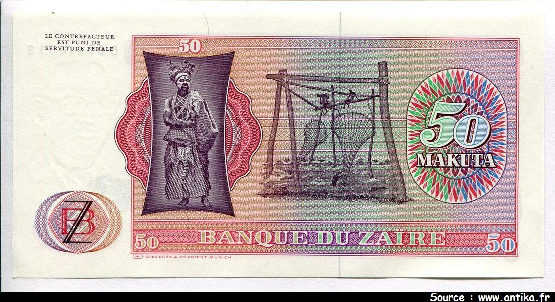 50 Makuta Mobutu & Léopard * *
