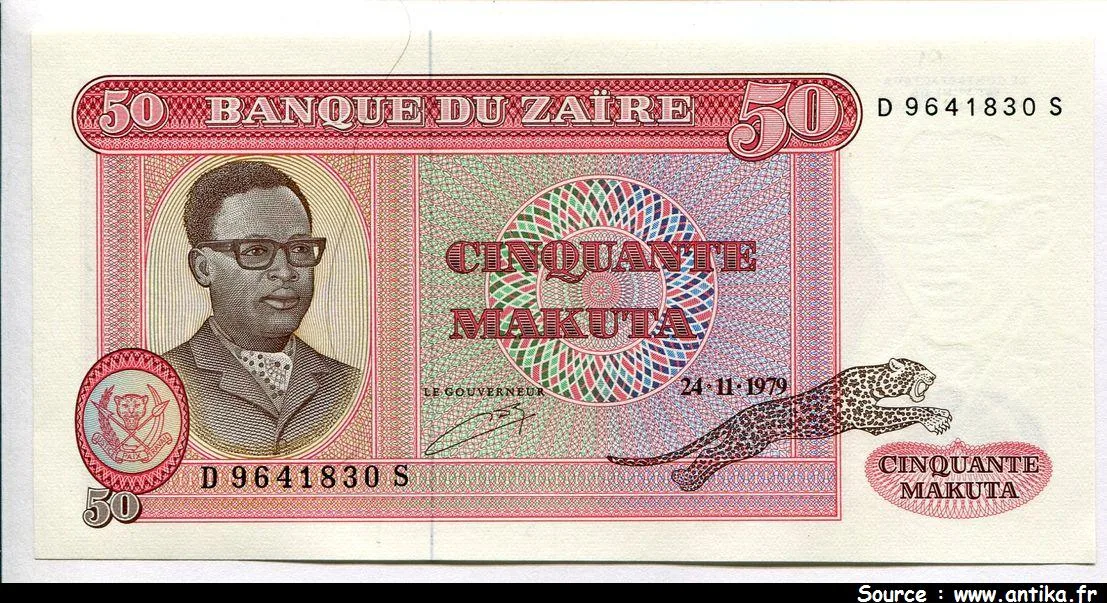 50 Makuta Mobutu & Léopard * *