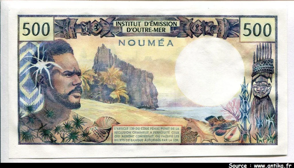 500 Frs Pêcheur & Pirogue NOUMEA Alph:C.2 PROMO * * * *