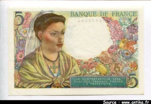 5 FRANCS BERGER - Type 1943