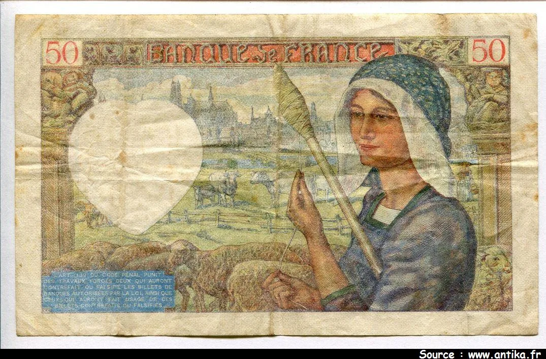 50 FRANCS JACQUES CŒUR - Type 1941