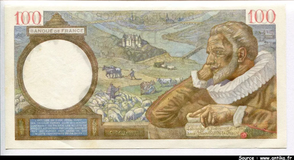 100 FRANCS SULLY - Type 1939