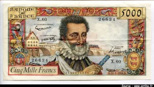 5000 FRANCS HENRI IV - Type 1957