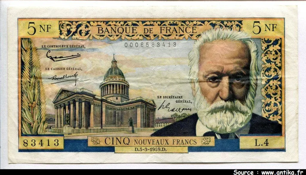 5 NF VICTOR HUGO - Type 1959