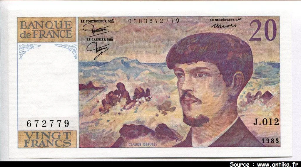 20 FRANCS DEBUSSY - Type 1980