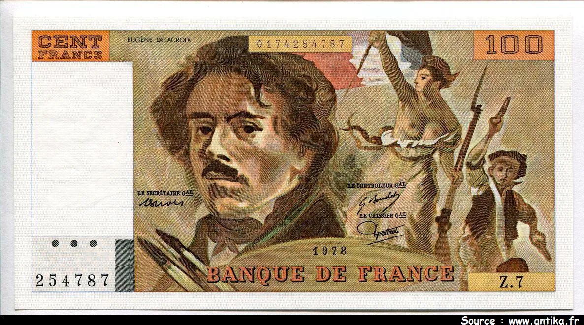 100 FRANCS DELACROIX - Type 1978 modifié