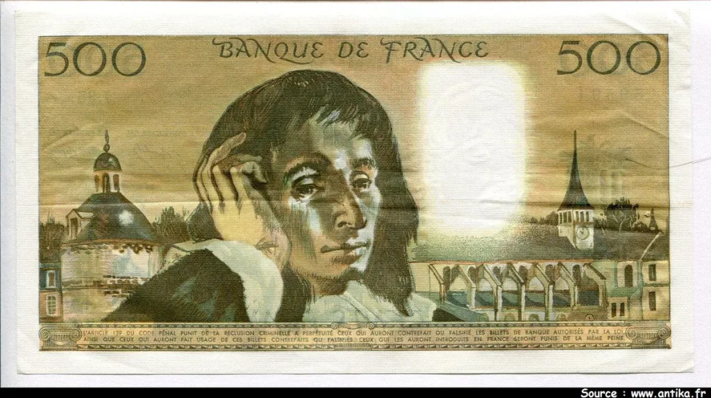 500 FRANCS PASCAL - Type 1968