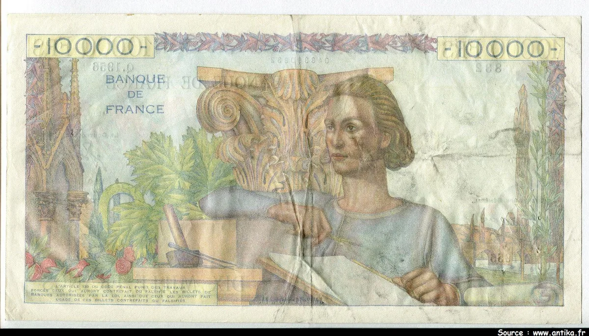 10 000 FRANCS GENIE Français- Type 1945