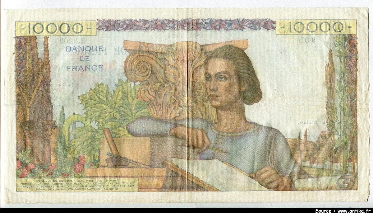 10 000 FRANCS GENIE Français- Type 1945