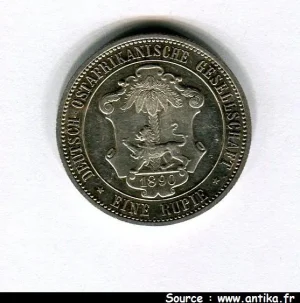 1 ROUPIE GUILLAUME II Berlin AFRIQUE Orientale RARE
