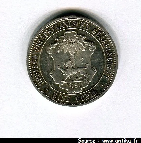 1 ROUPIE GUILLAUME II Berlin AFRIQUE Orientale RARE