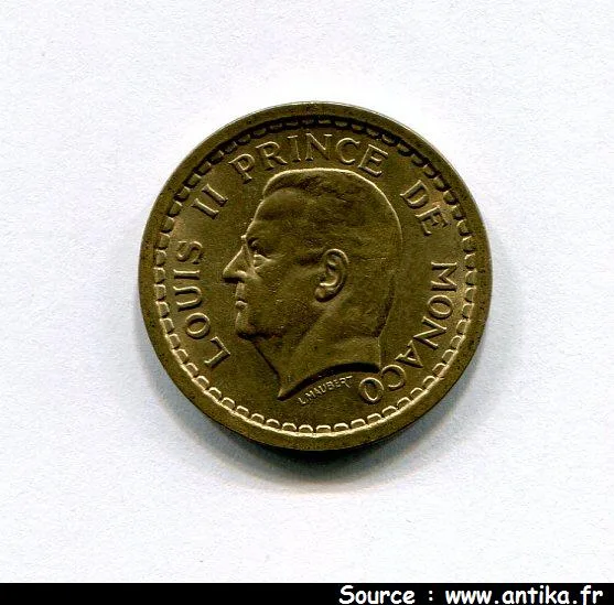 2 FRANCS LOUIS II 1922-1949