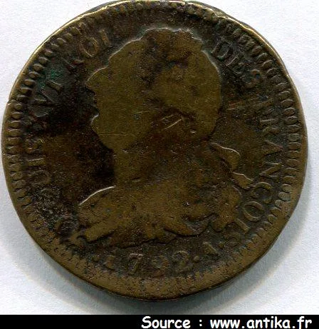 2 SOLS FRANCOIS, An 3 à 5 LOUIS XVI
