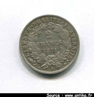 2 FRANCS CERES avec légende