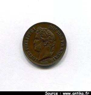 2 CENTIMES ESSAI Cuivre du 2 CENTIMES LOUIS PHILIPPE