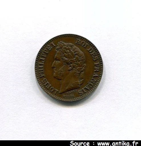 2 CENTIMES ESSAI Cuivre du 2 CENTIMES LOUIS PHILIPPE